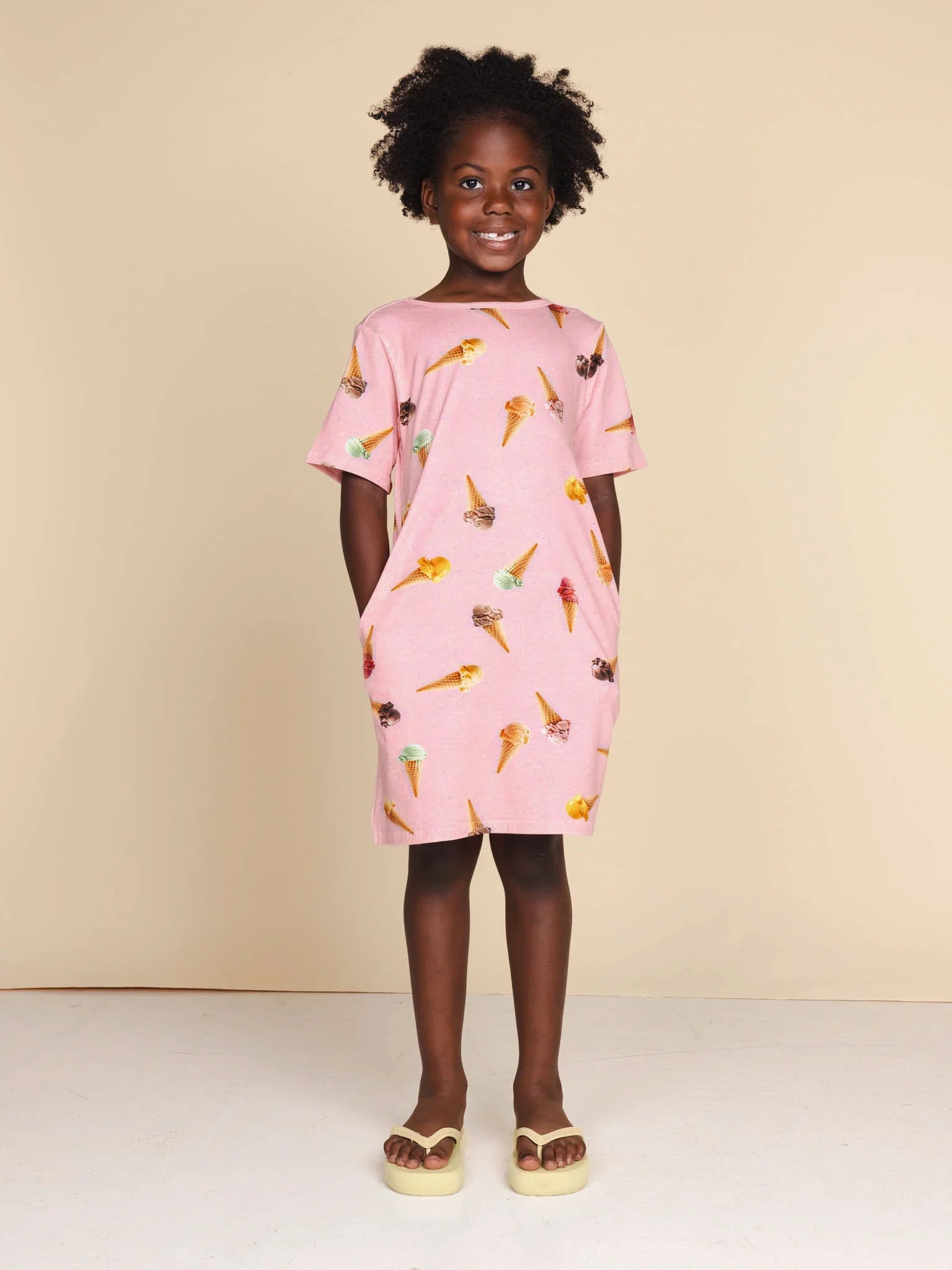 ice cream t shirt dress T-shirt dress - JDE pink