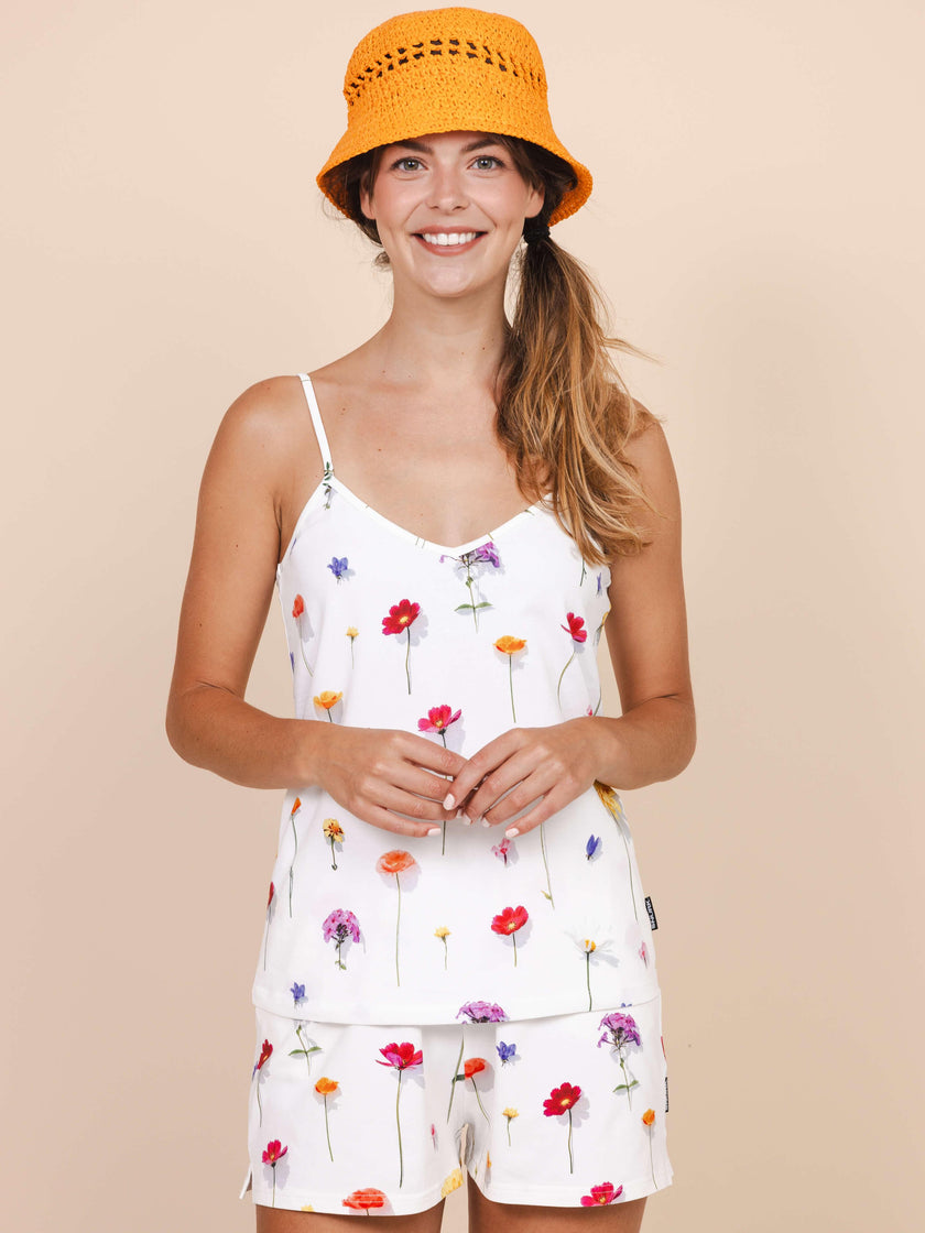 Bloom Strap Top and Shorts set Women