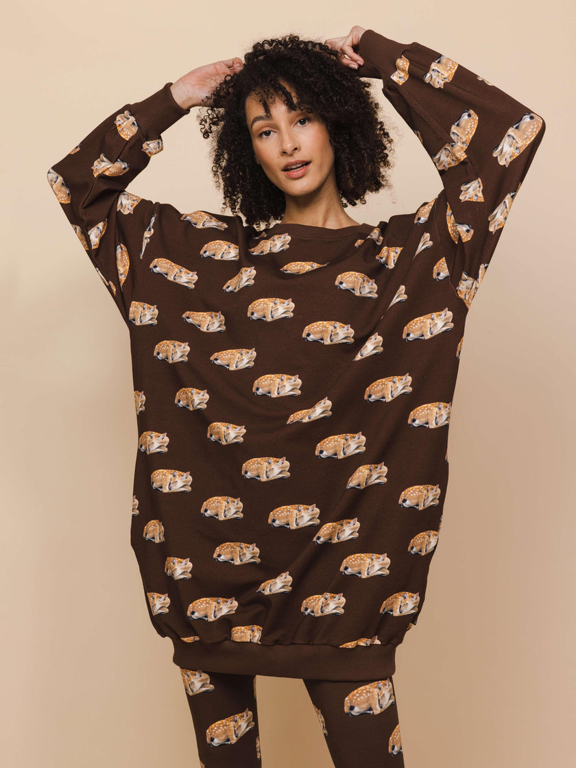 Sleeping Deer Sweater dress Women