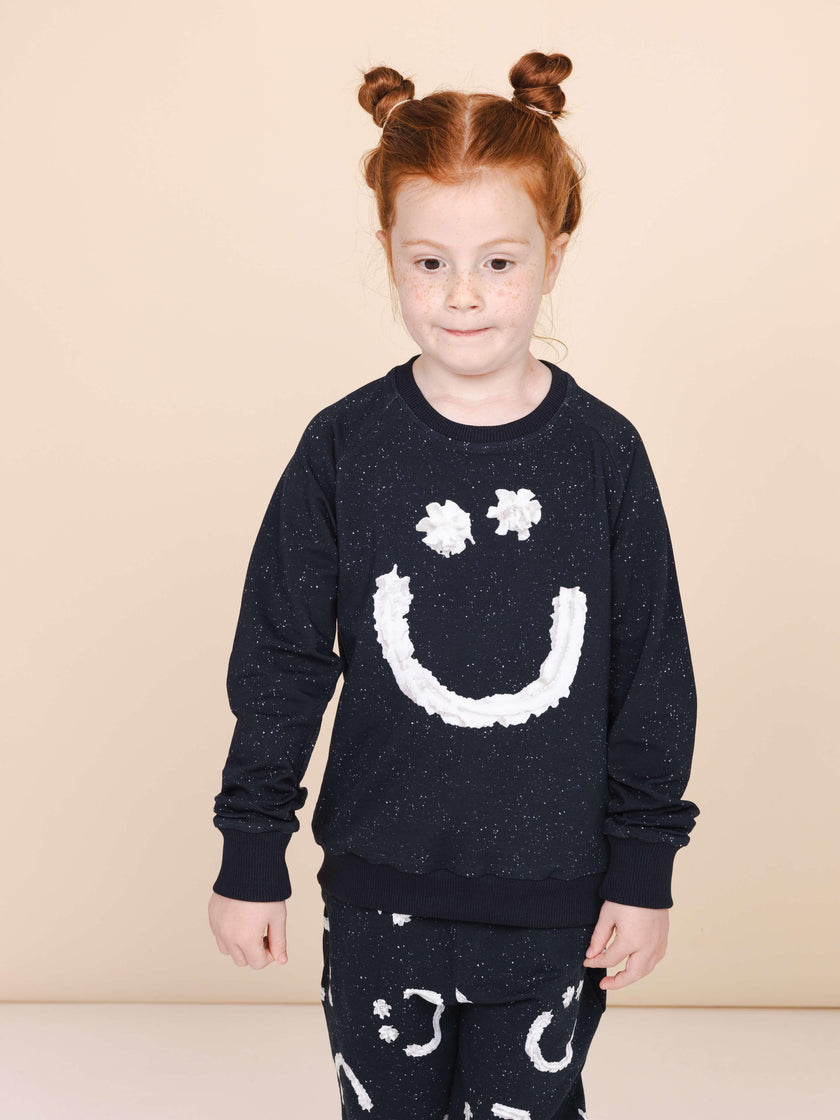 Smiles Black Sweater Children