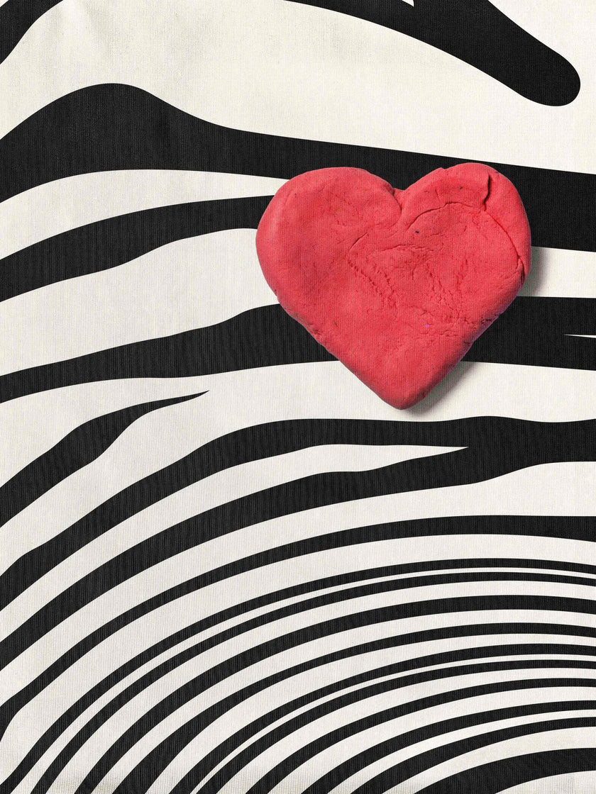 Zebra Love Strap top Women