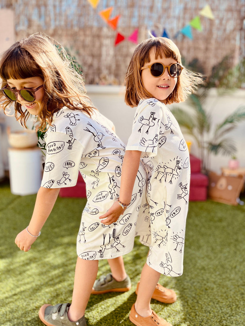 Early Birds T-shirt Dress Kids