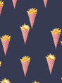Fries Navy Print - SNURK