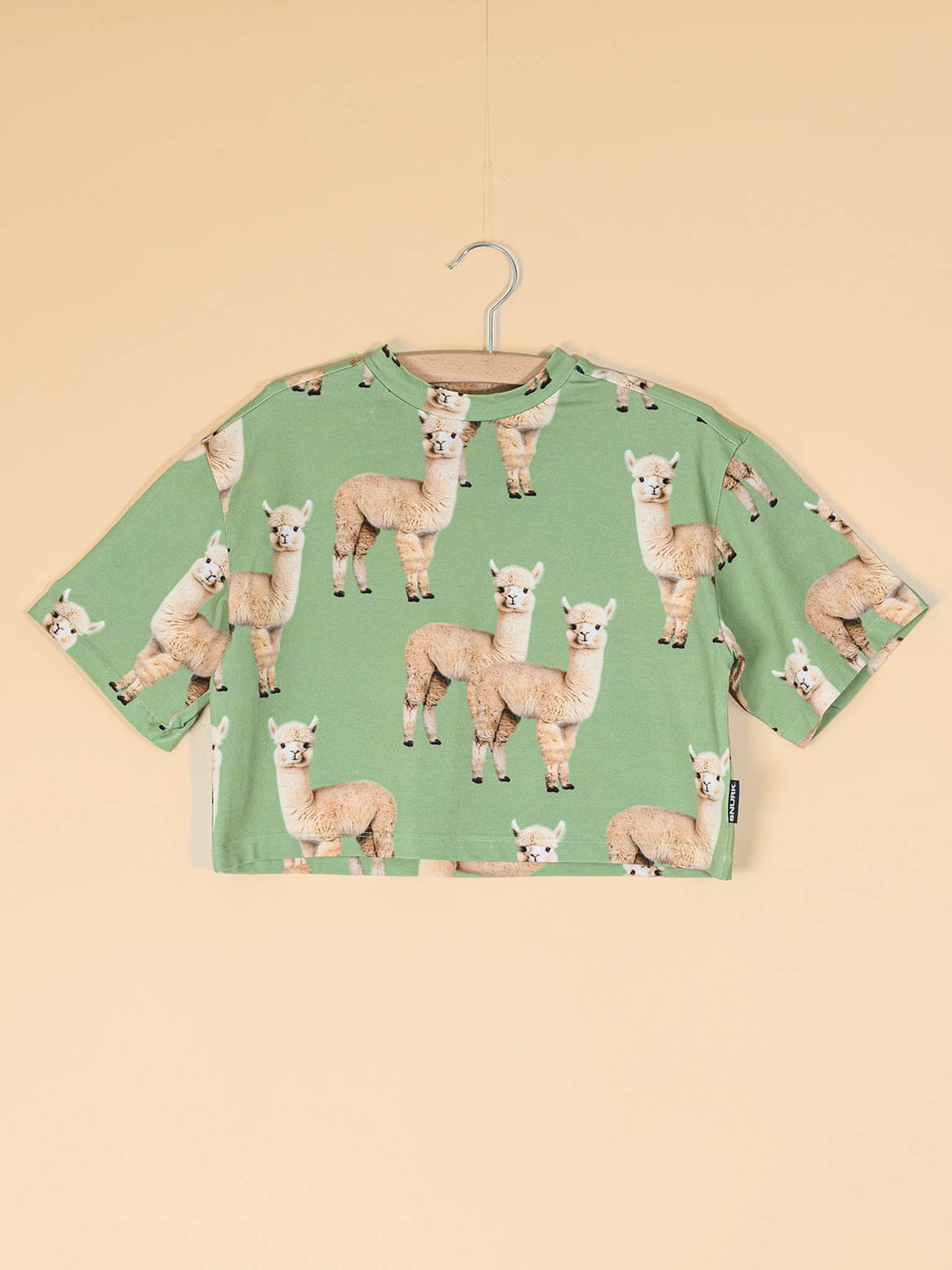 Alpaca Meadow Cropped T-Shirt Kids - SNURK