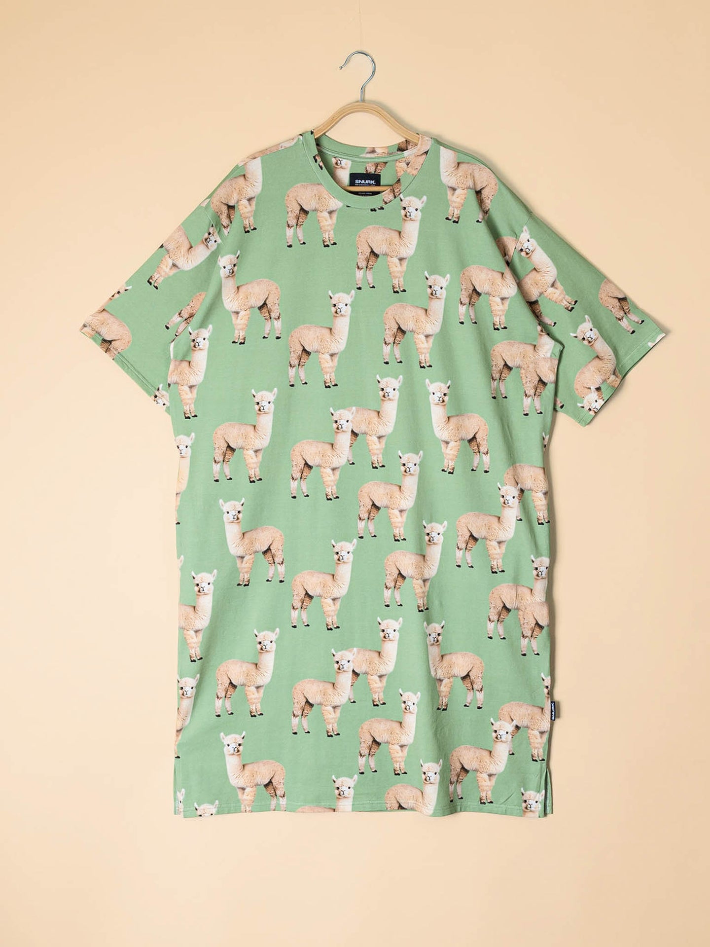 Alpaca Meadow Relaxed Tee Dress Dames - SNURK