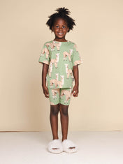 Alpaca Meadow T-shirt en Bikershorts set Kids