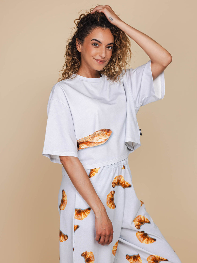 Baguette Cropped T-Shirt Dames