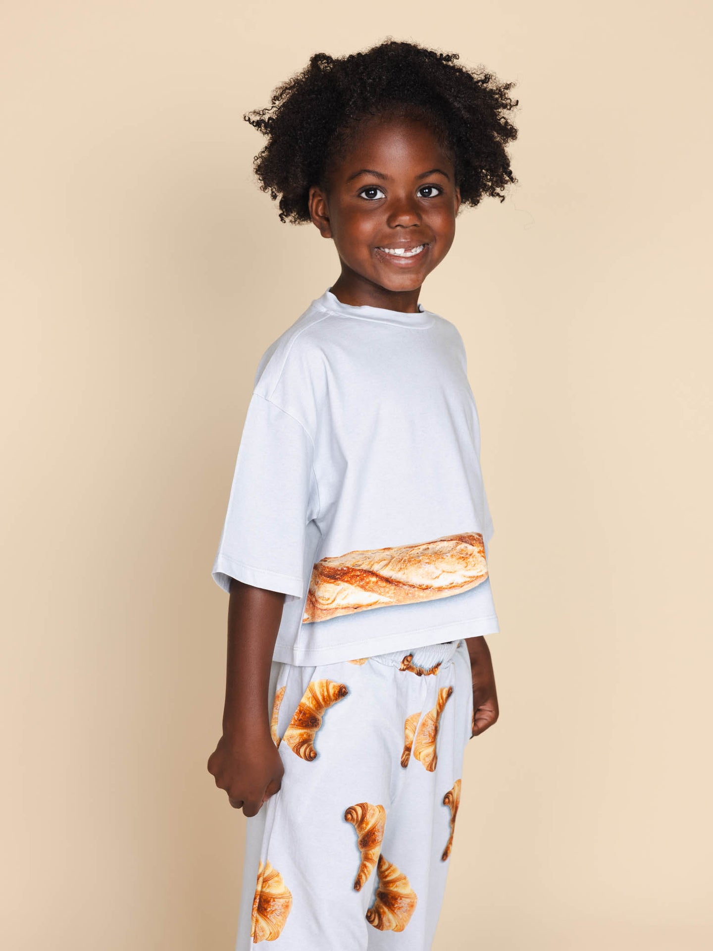 Baguette Cropped T-shirt en Wijde broek set Kids - SNURK