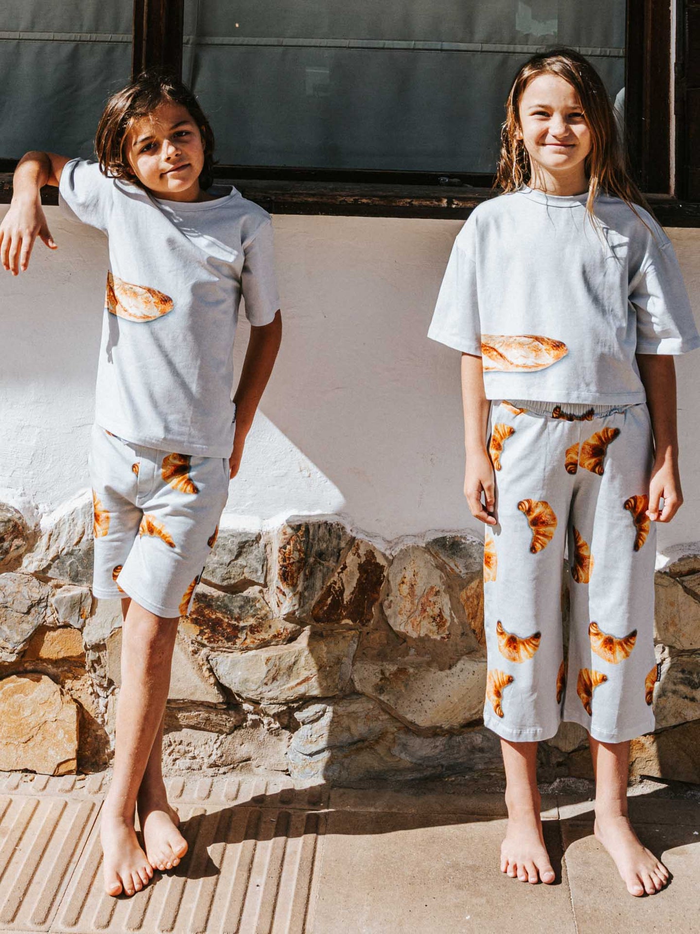 Baguette Cropped T-Shirt Kids