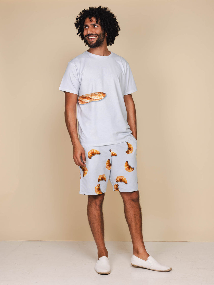 Baguette T-shirt en Shorts set Heren
