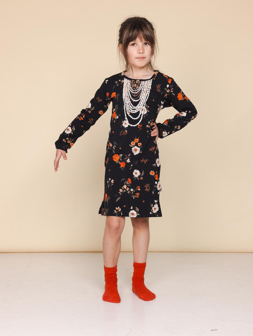 Barok n Roll Long Sleeve Dress Kids