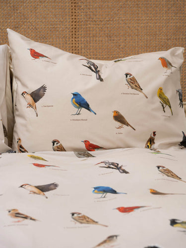 Bird Watching duvet cover set flannel