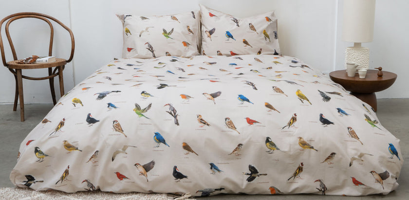 Bird Watching dekbedovertrek in flanel
