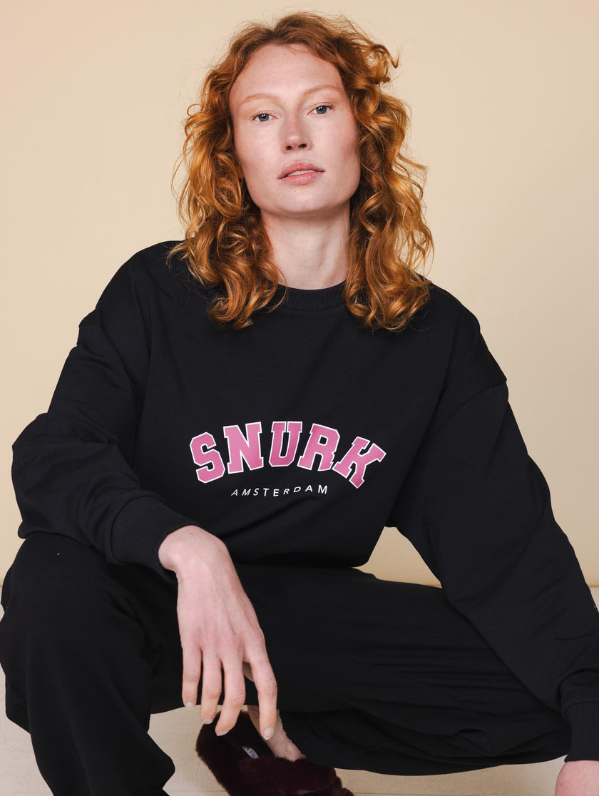 College Black Sweater Unisex