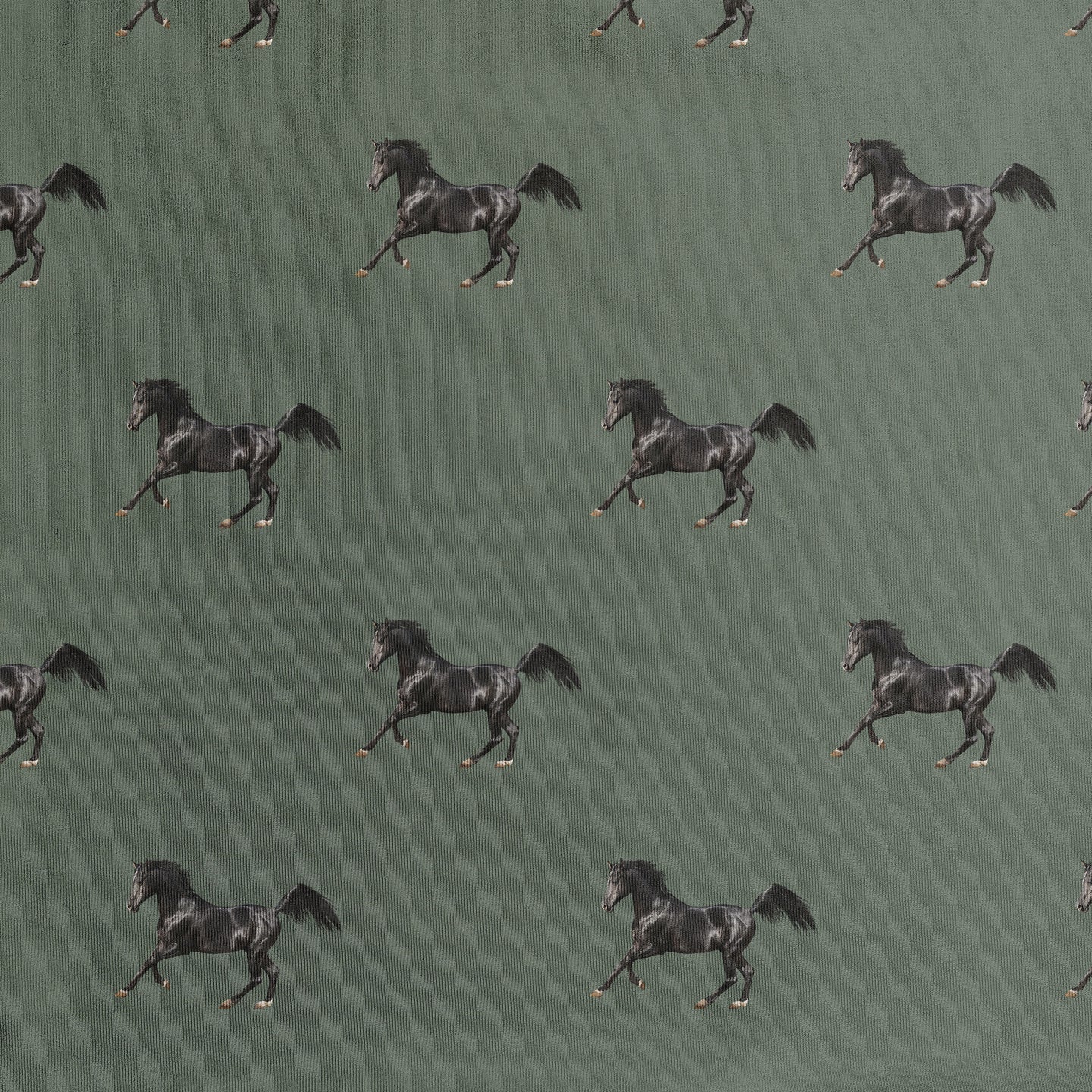 Black Horses on Green