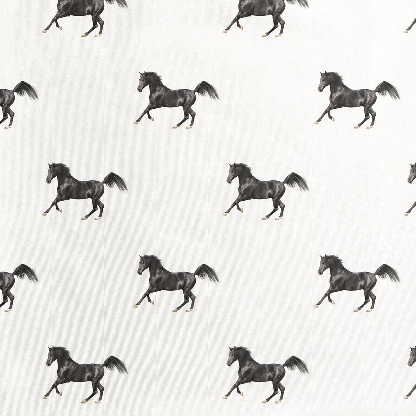 Black Horses Sweater Dress Women