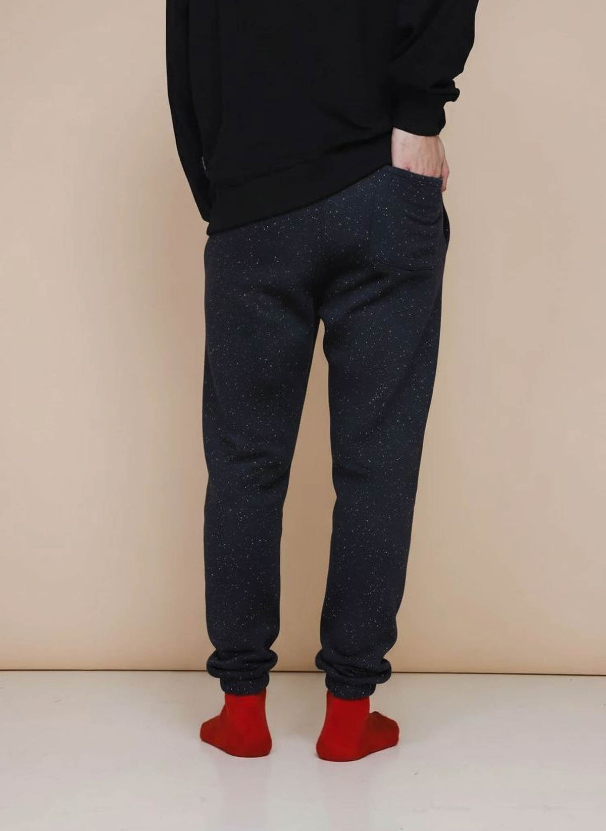 Black Speckled Joggingbroek Unisex