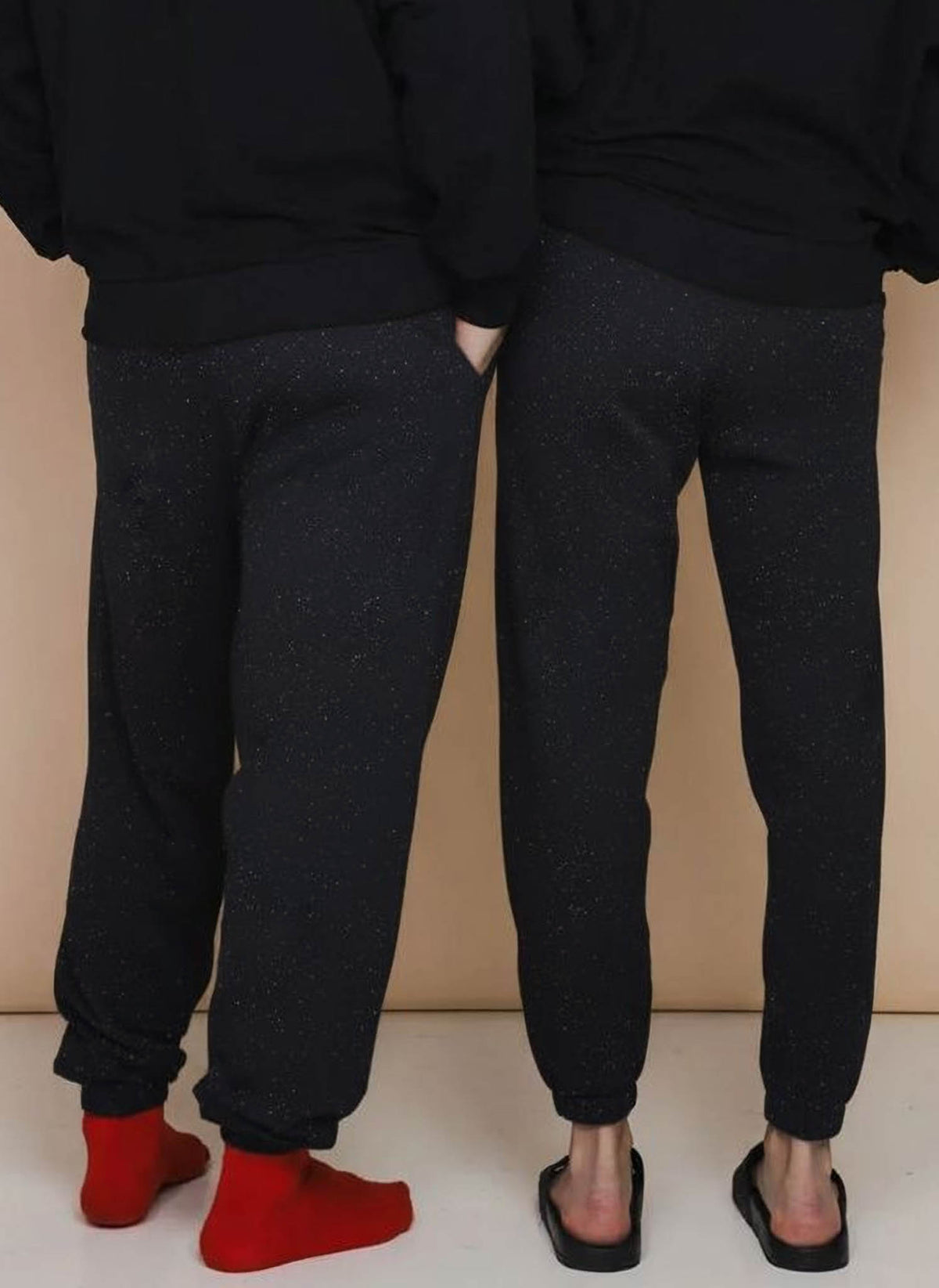 Black Speckled Joggingbroek Unisex