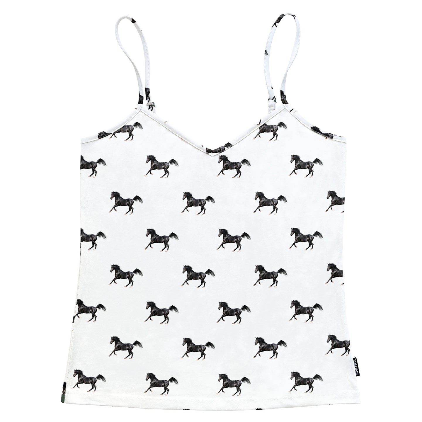 Black Horses Sleeveless Top Women