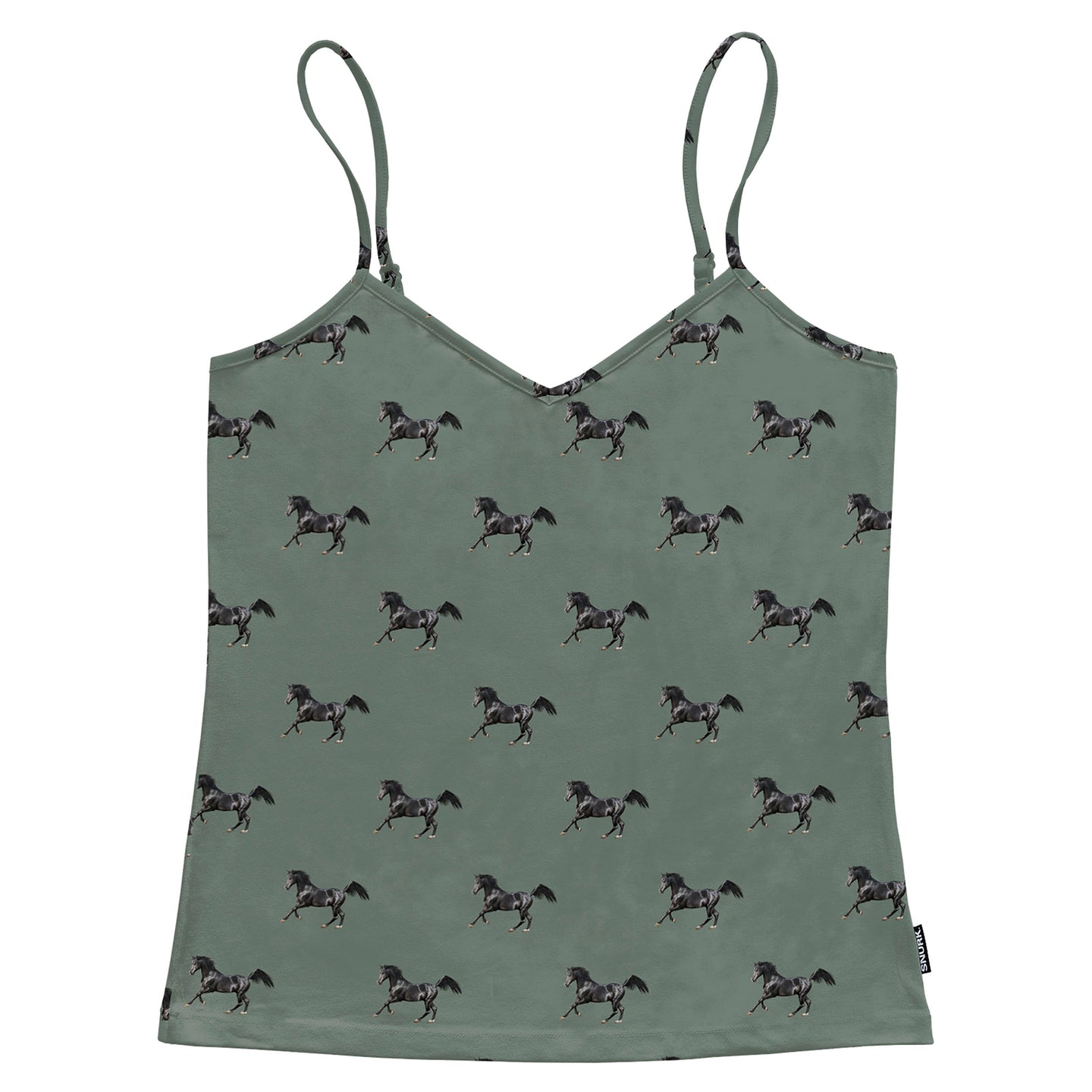Black Horses Green Topje Dames