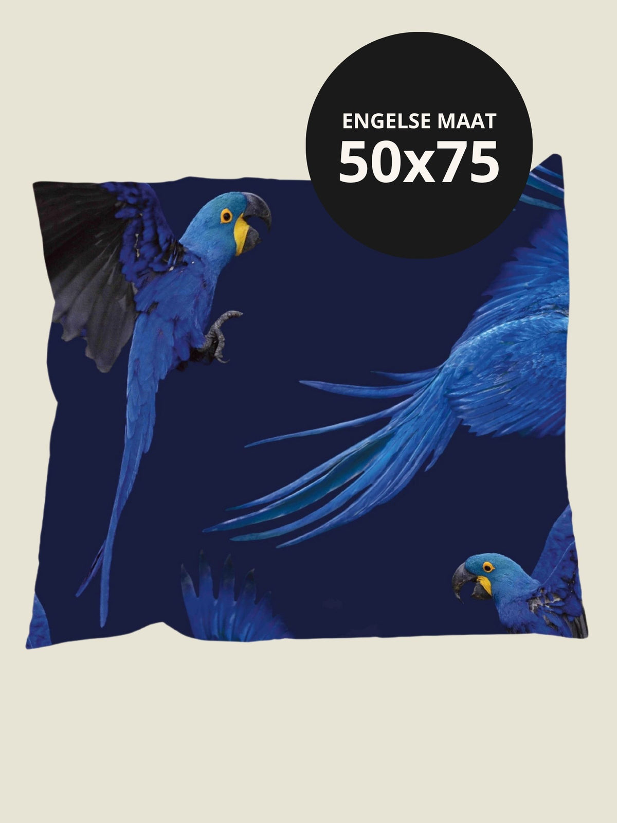 Blue Parrot kussensloop