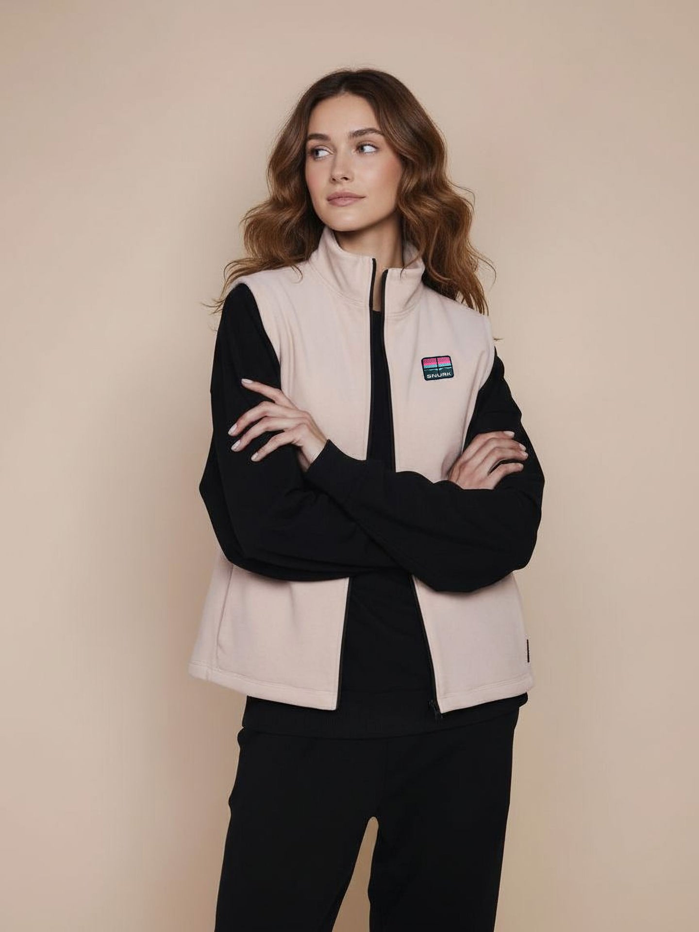 Camel Beige Fleece Bodywarmer