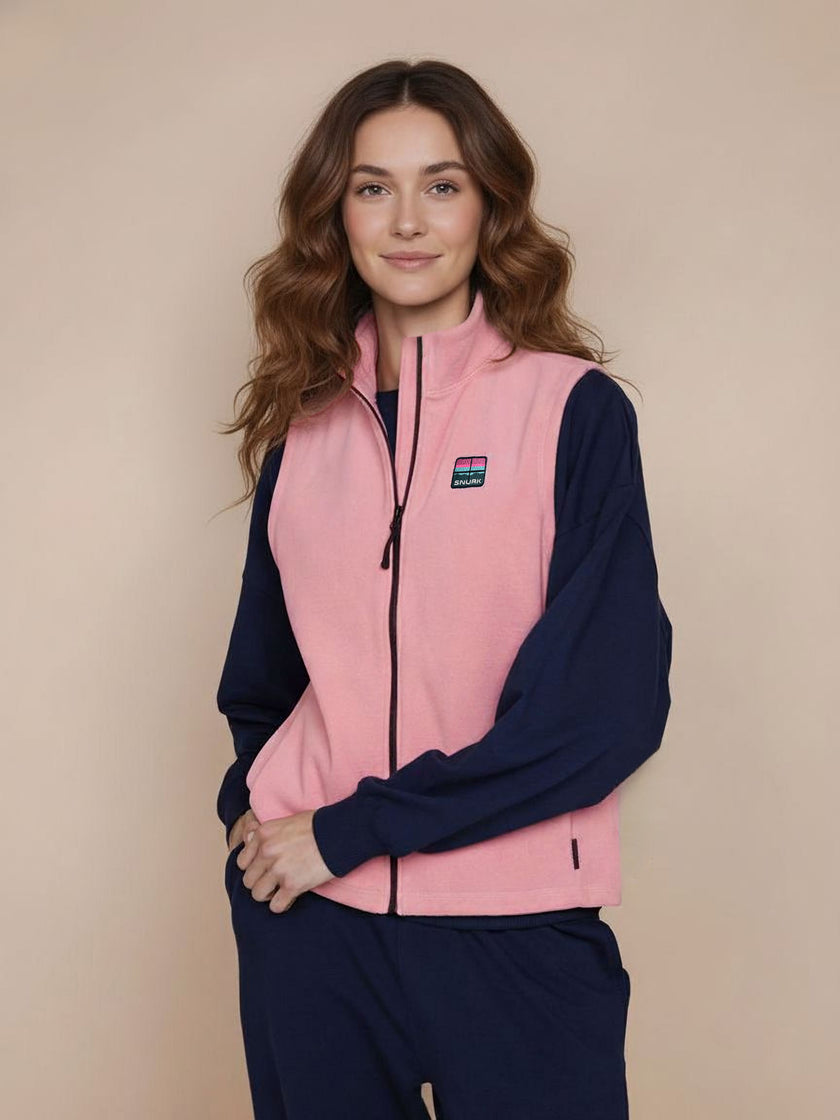 Dusty Pink Fleece Bodywarmer