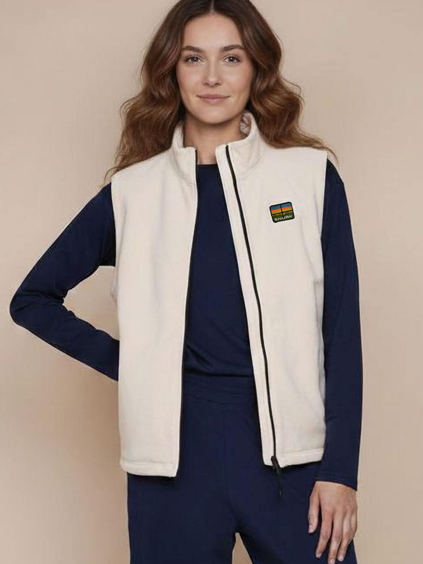 Light Beige Fleece Bodywarmer