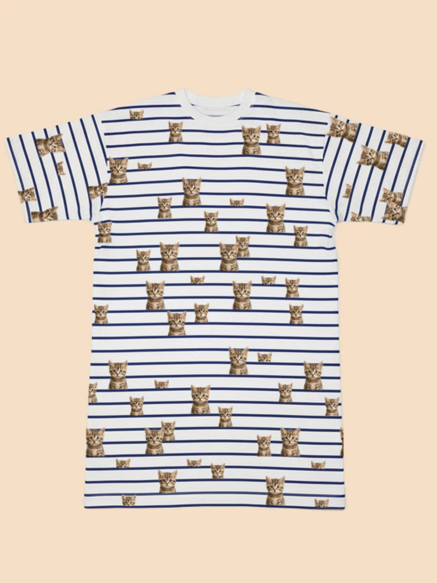 Bonjour Kitty Relaxed Tee Dress Dames - SNURK