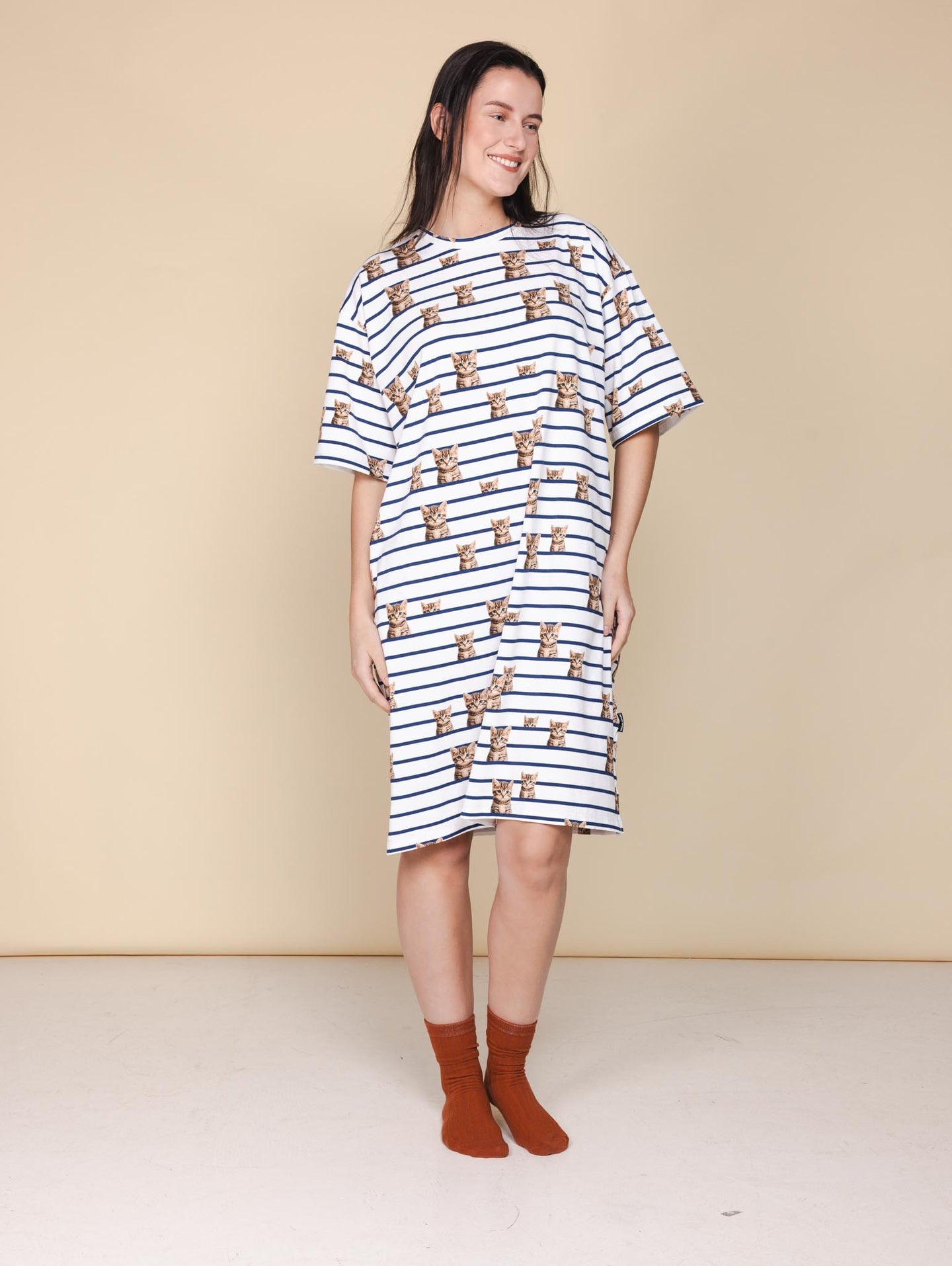Bonjour Kitty Relaxed Tee Dress Dames