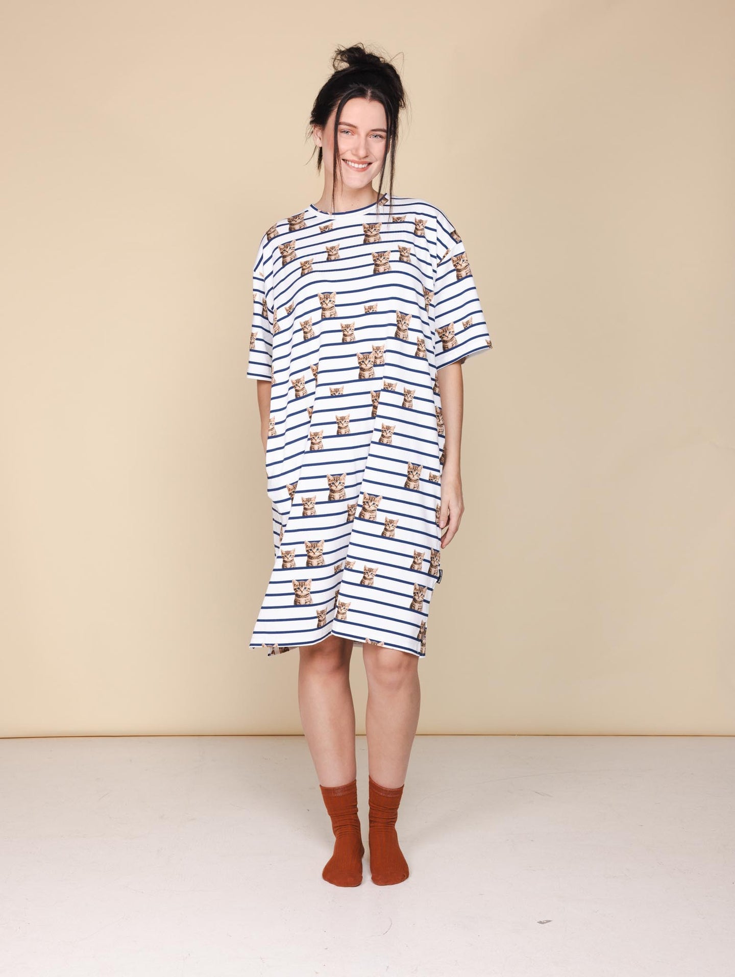 Bonjour Kitty Relaxed Tee Dress Dames
