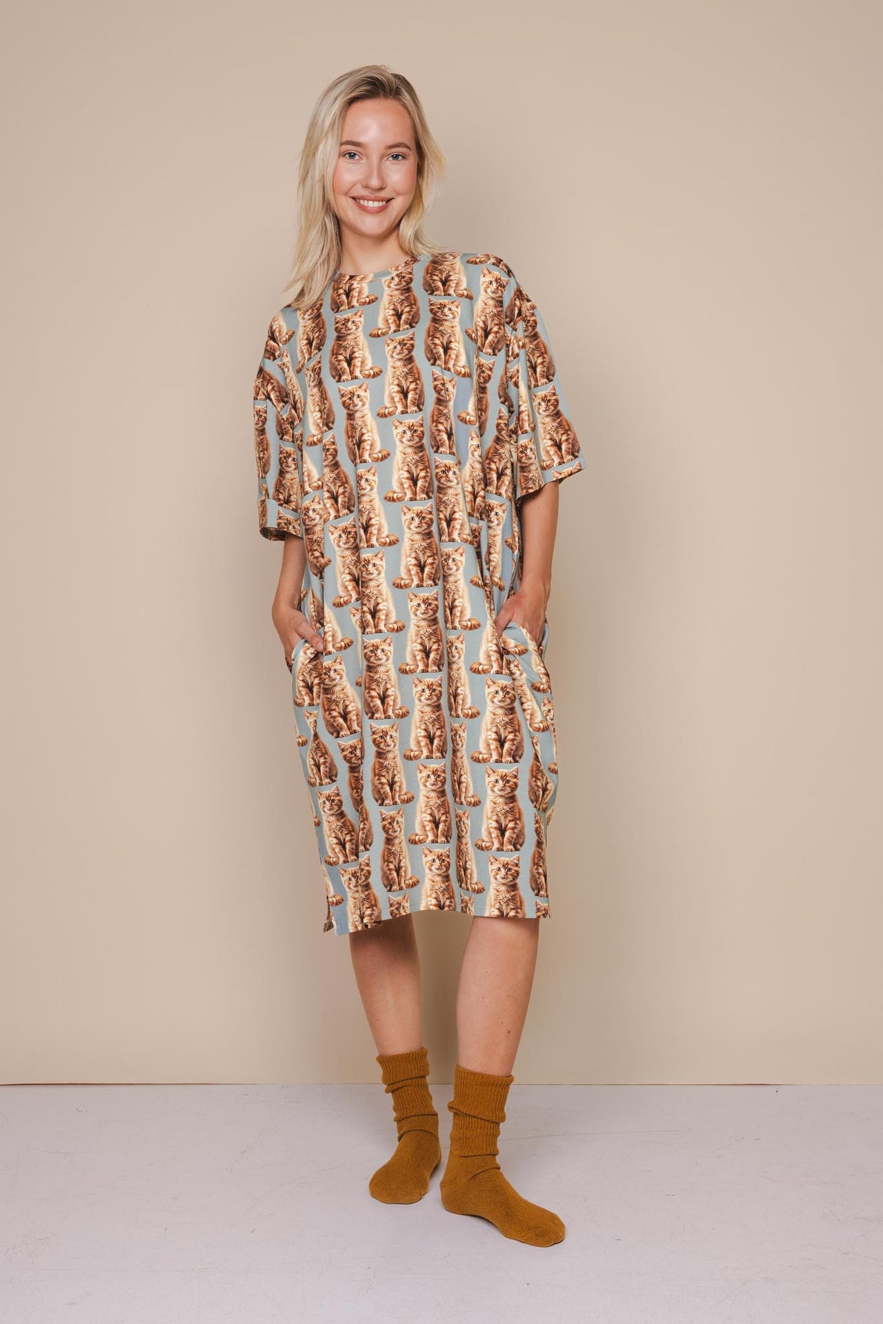 Bowie Relaxed Tee Dress Dames - SNURK