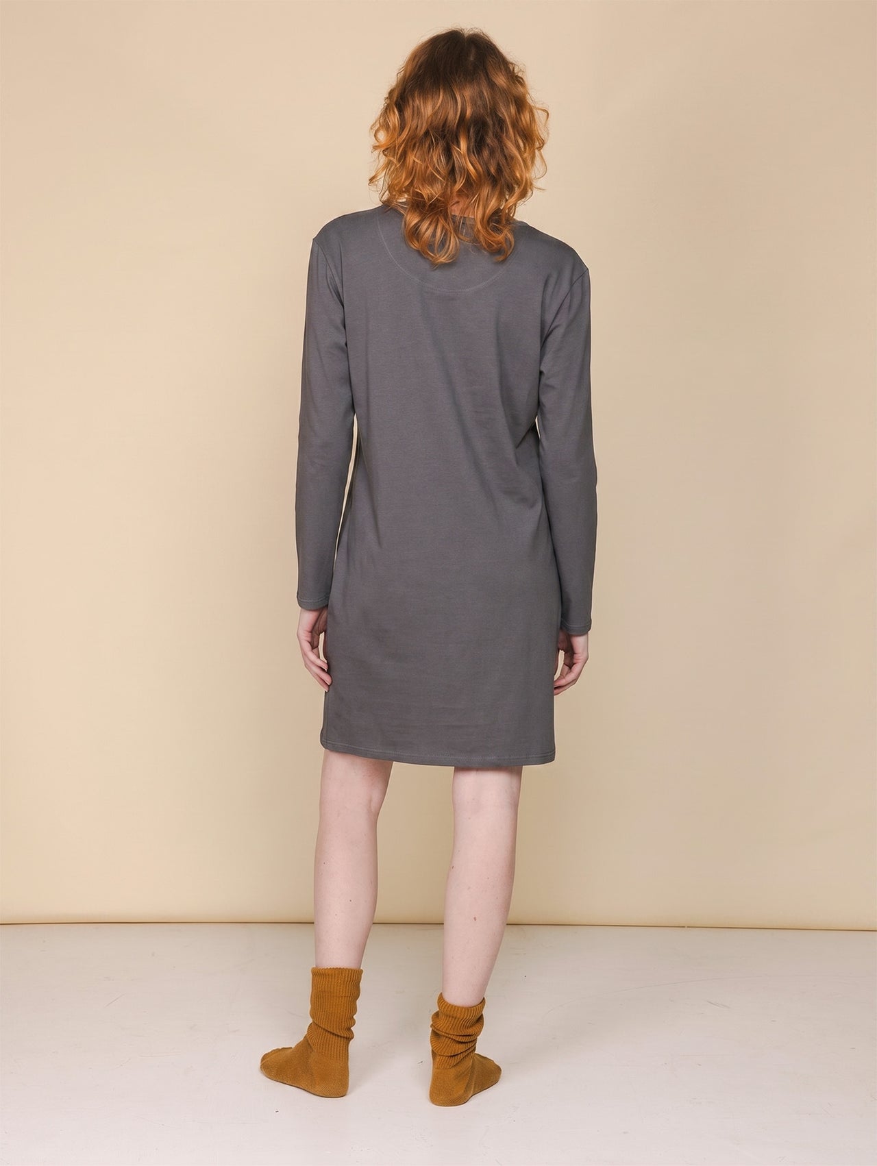 Bruno Big Long Sleeve Dress Dames
