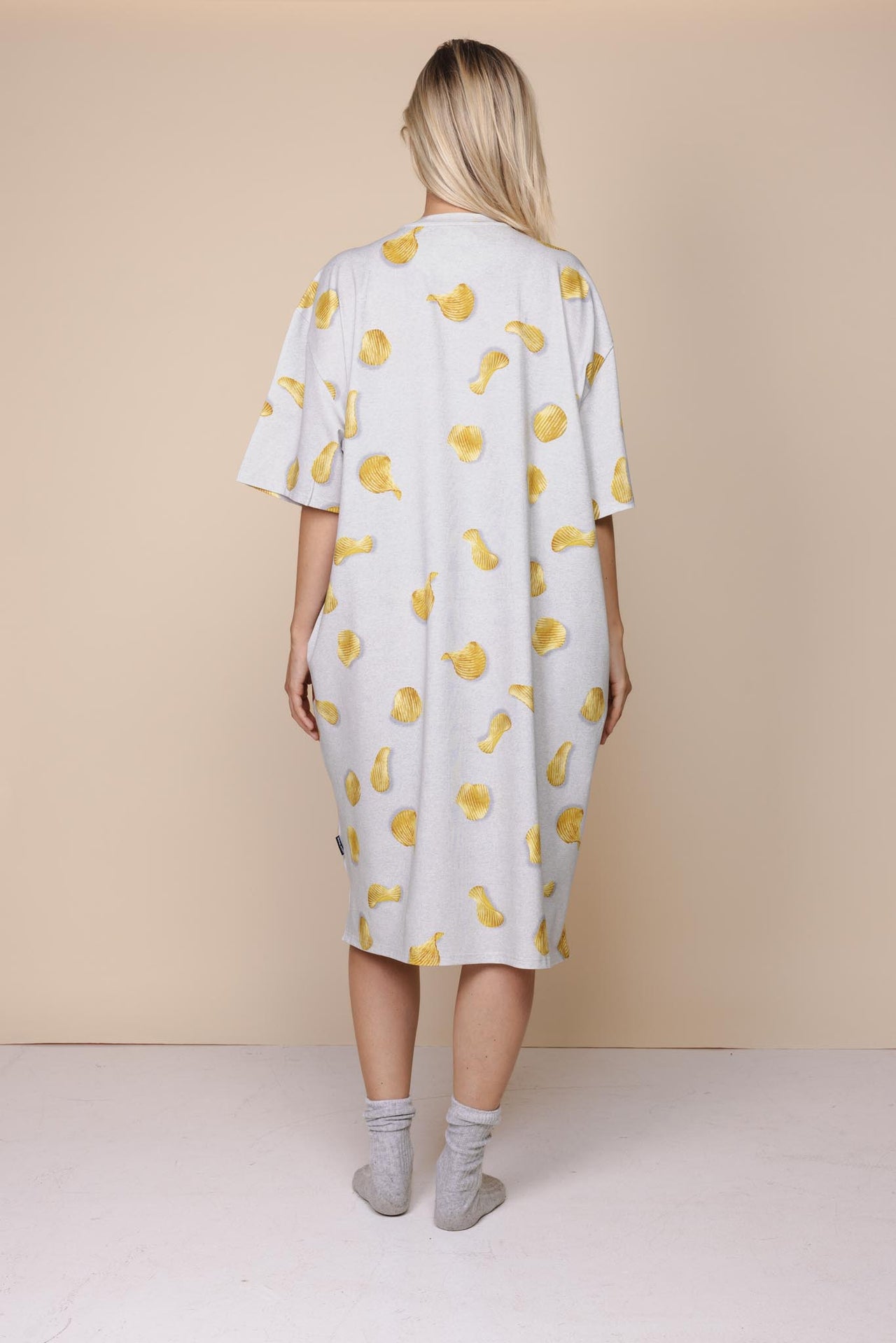 Chips Relaxed Tee Dress Dames - SNURK