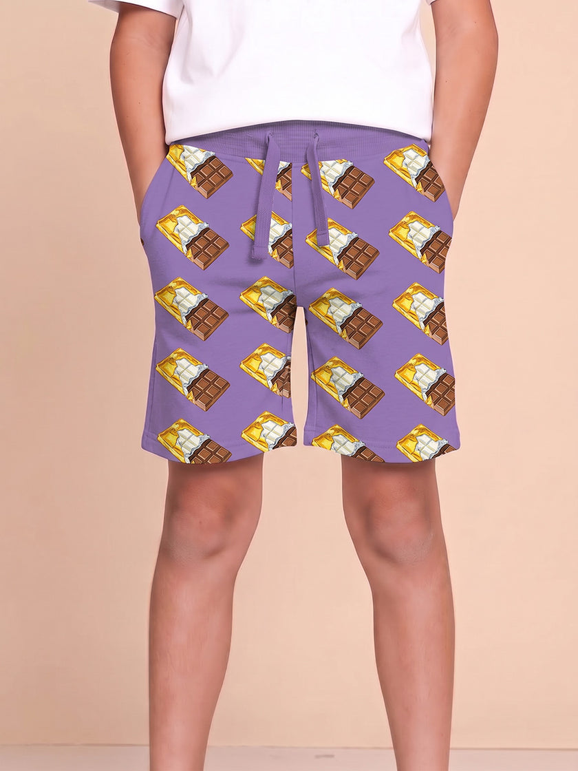 Chocolate Purple Shorts Kids