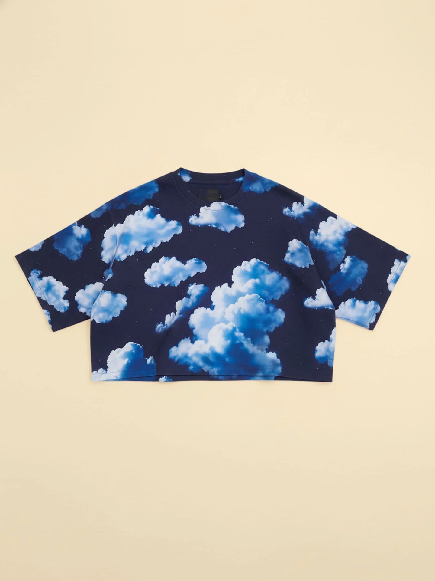 Cloudburst Cropped T-Shirt Dames - SNURK