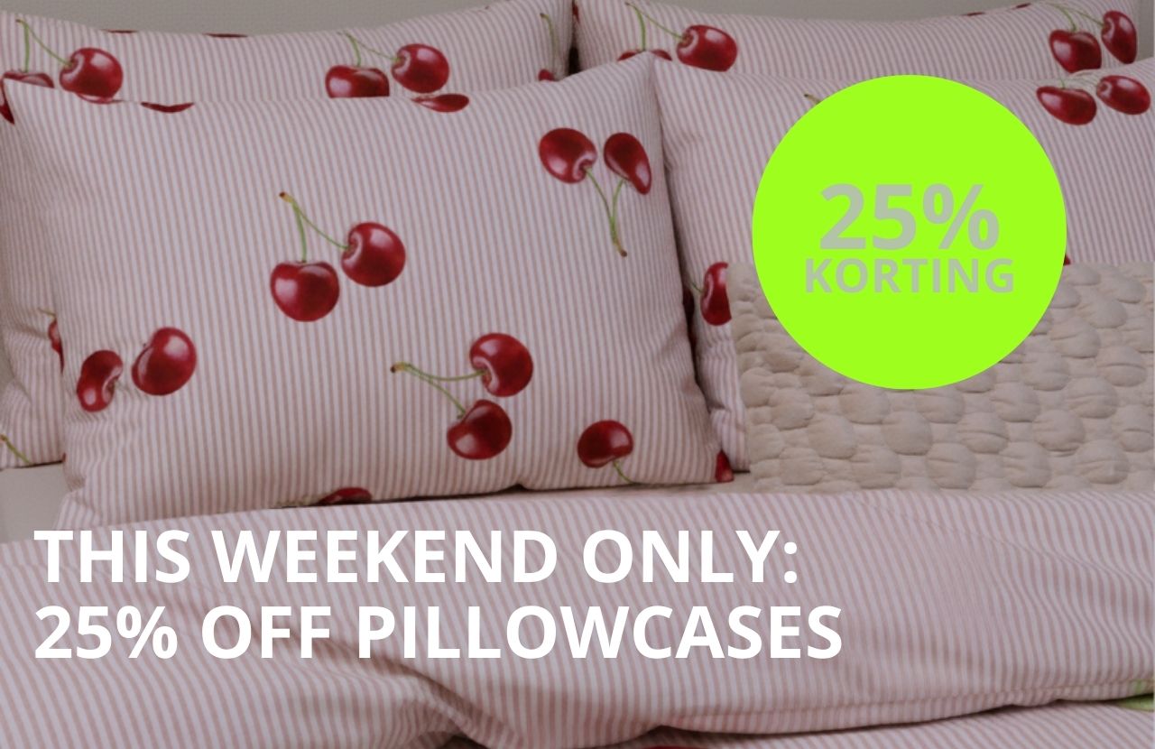 THIS WEEKEND ONLY; 25% OFF PILLOWCASES