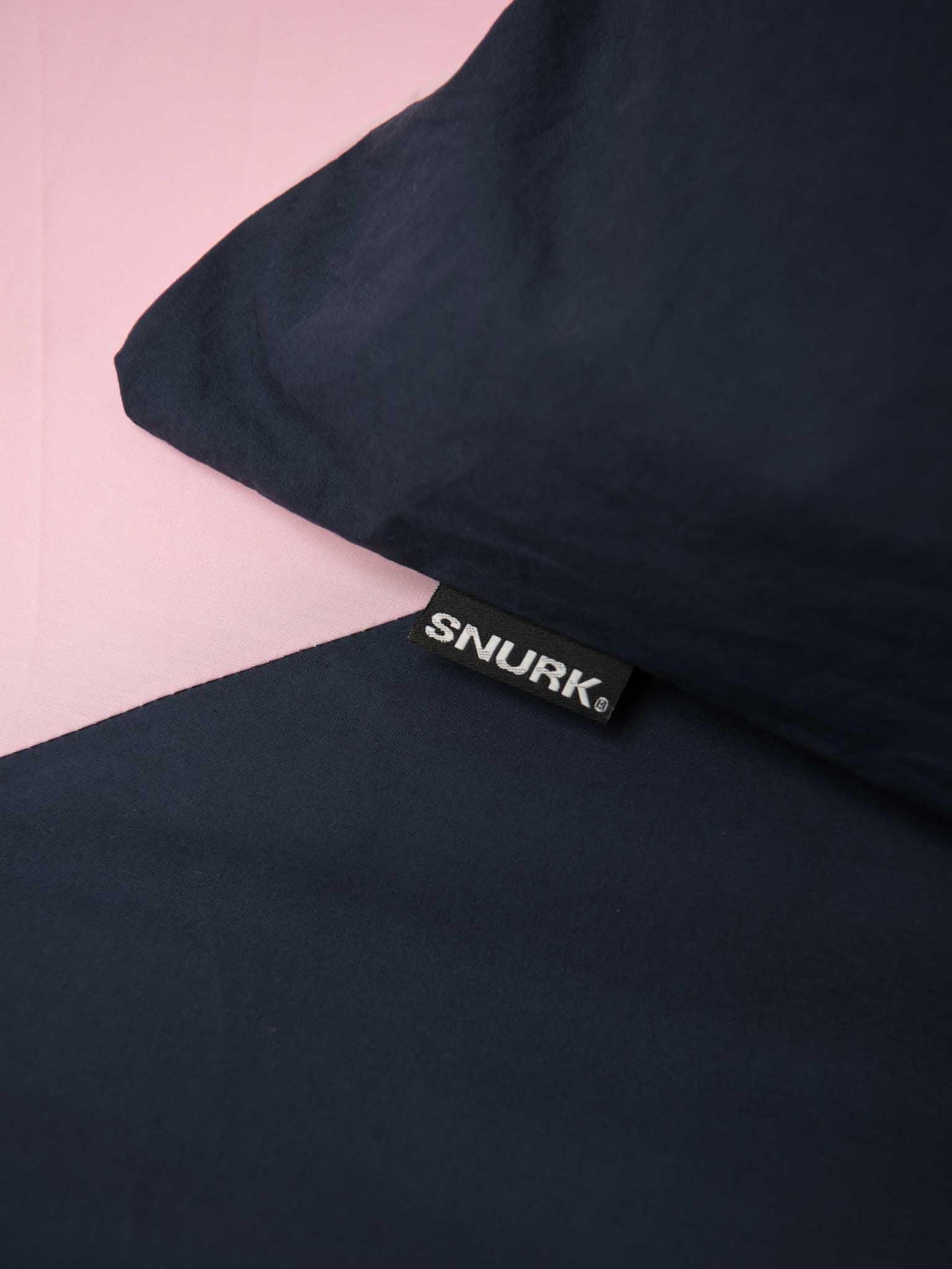 Colorblock Navy Pink dekbedovertrek - SNURK