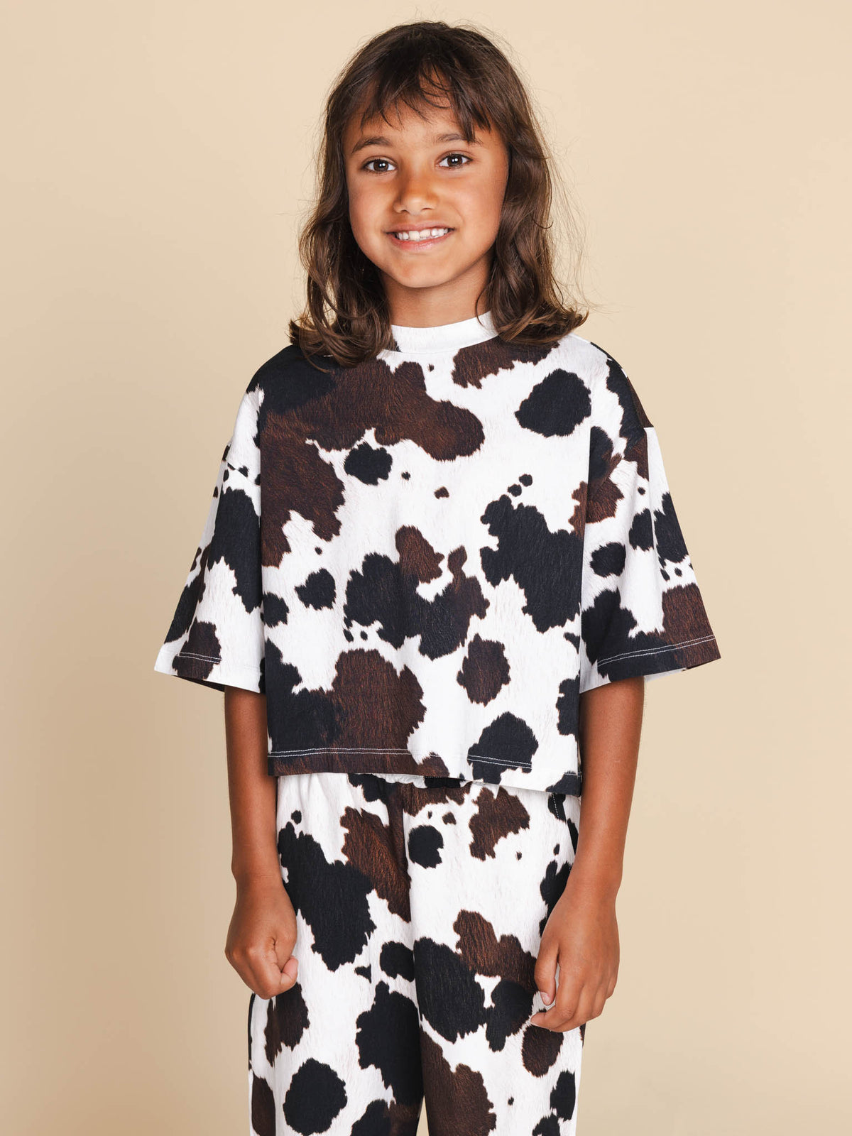 Cow Cropped T-Shirt Kids