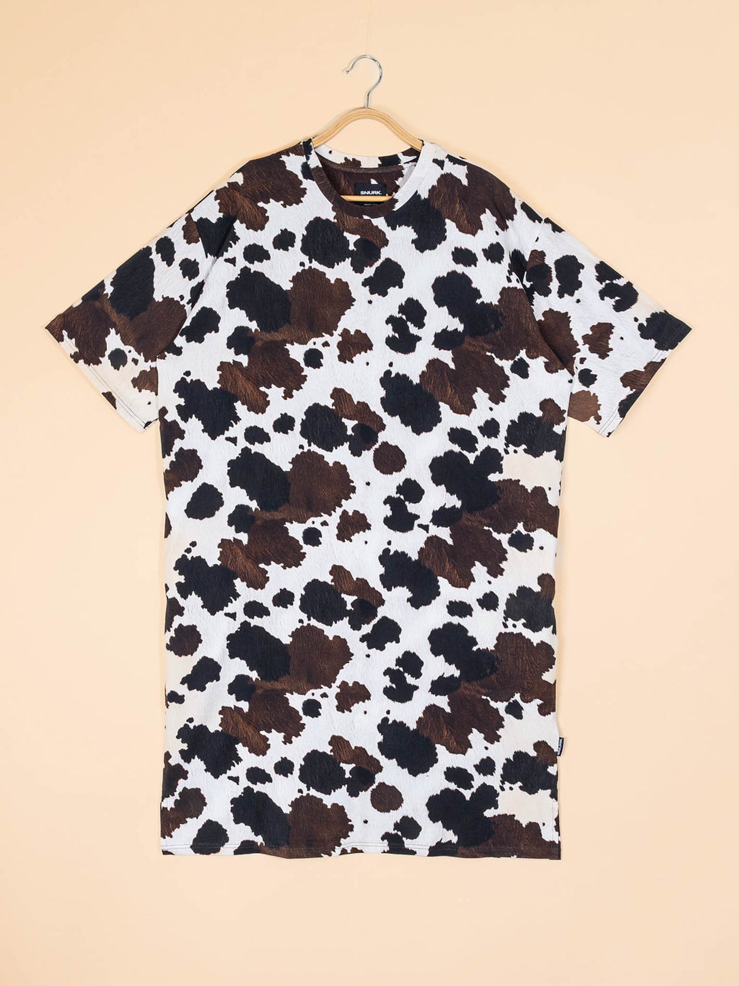 Cow Relaxed Tee Dress Dames - SNURK