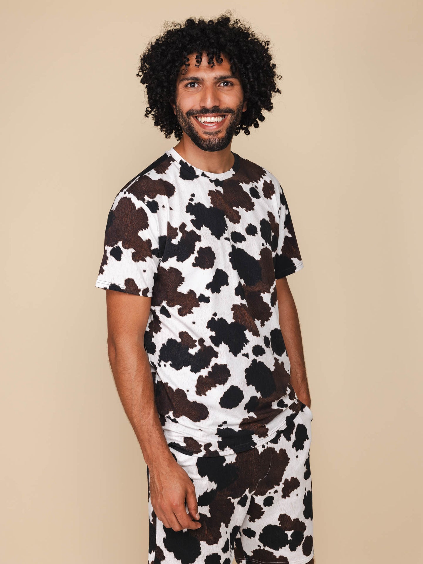 Cow T-shirt en Shorts set Heren - SNURK