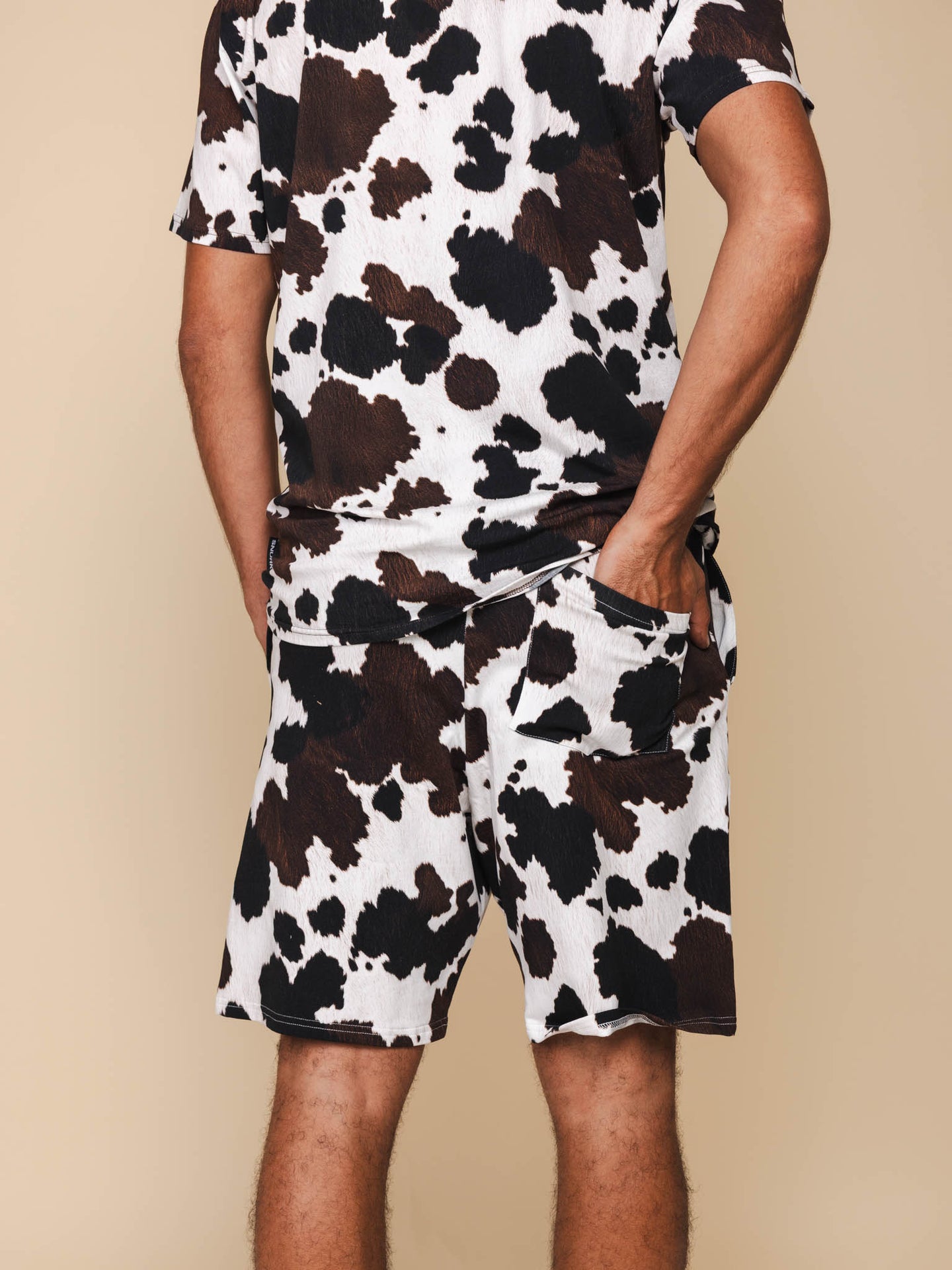 Cow T-shirt en Shorts set Heren - SNURK