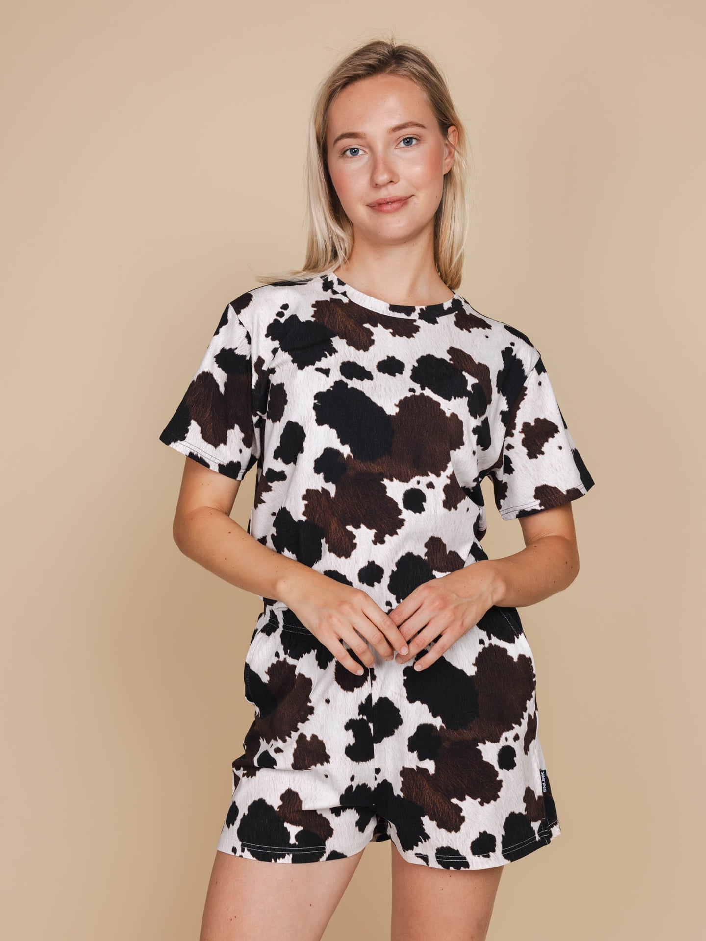 Cow T-shirt en Shorts set Dames - SNURK