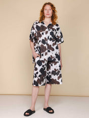 Cow Button Up set Dames