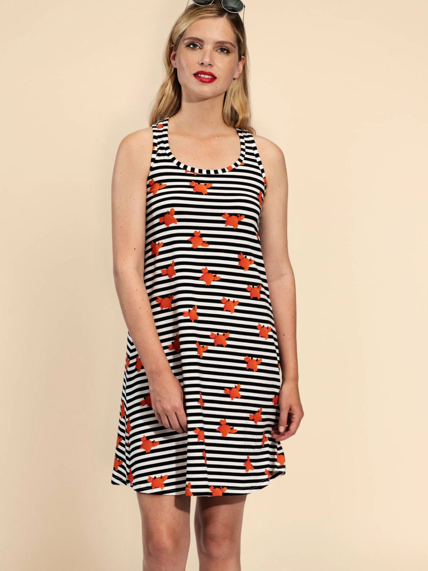 Clay Crab Tank Dress Dames