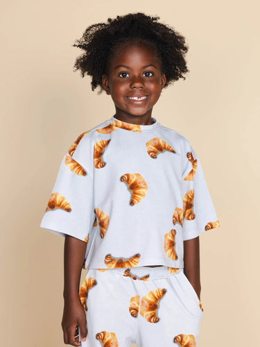 Croissants Cropped T-Shirt Kids