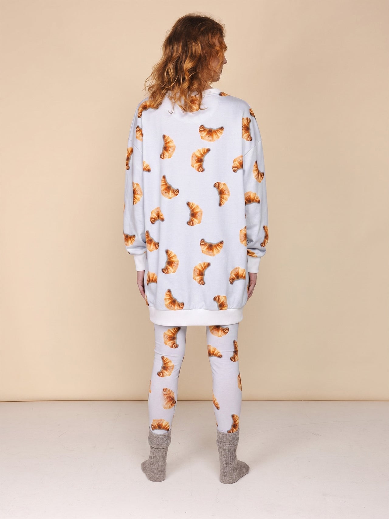 Croissants Sweater Dress Women