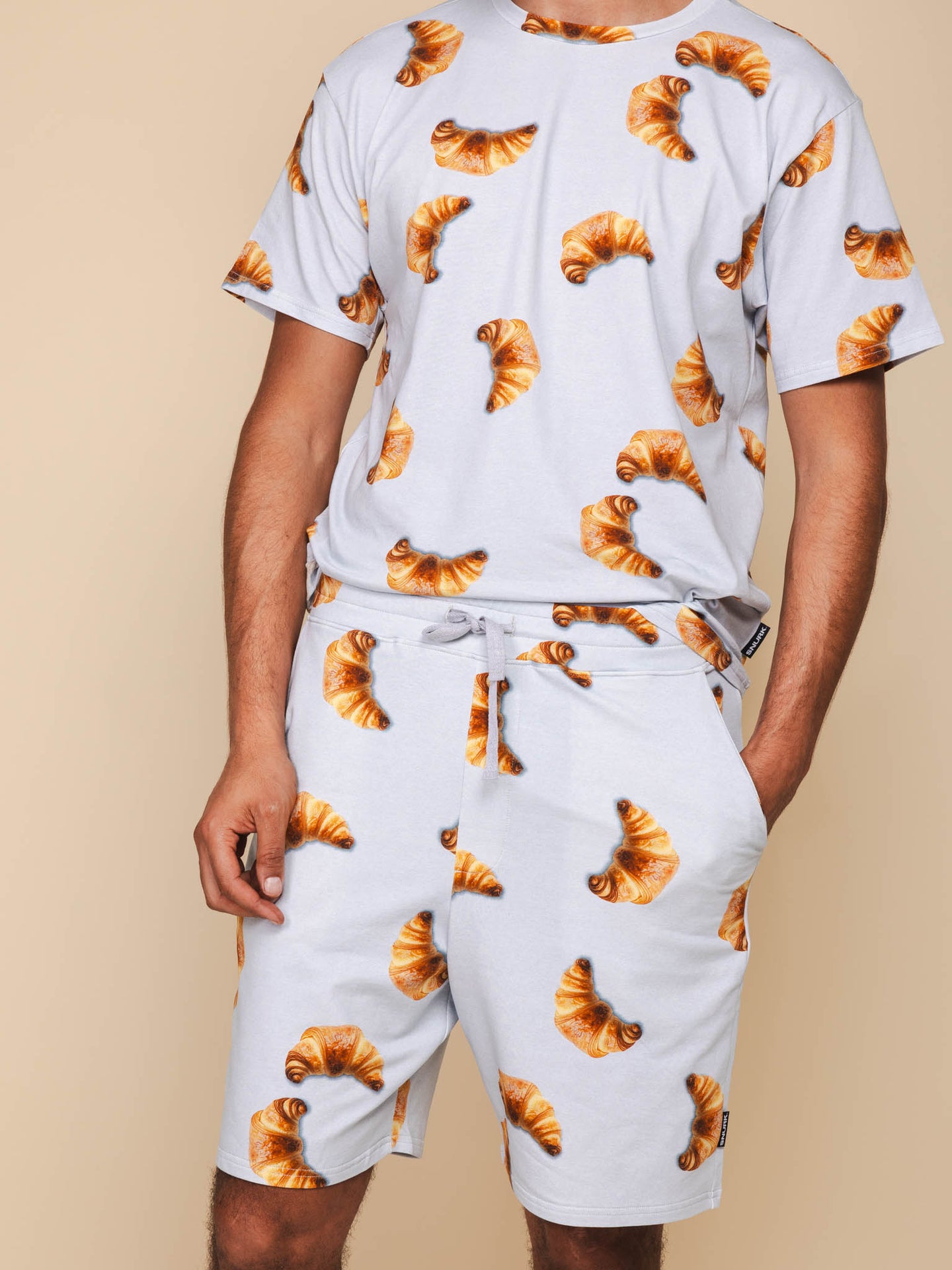 Croissants T-shirt en Shorts set Heren - SNURK