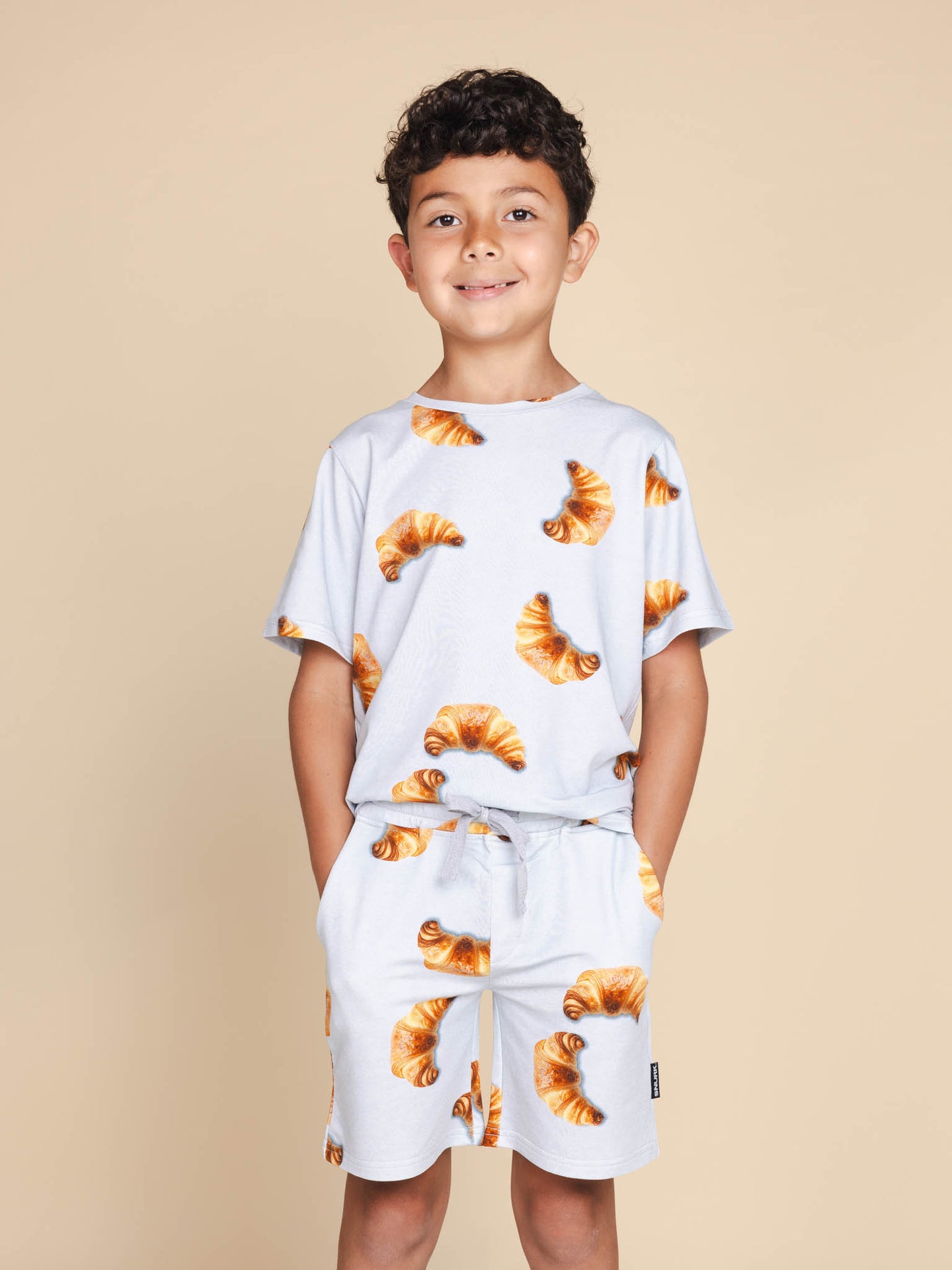 Croissants T-shirt en Shorts set Kids - SNURK