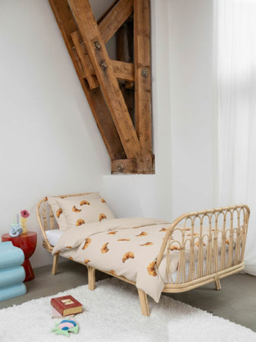 Croissants Beige dekbedovertrek DE